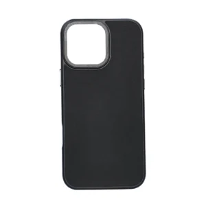 IP16 PRO  Silicone Leather Case: Black