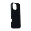 IP16 PRO  Silicone Leather Case: Black
