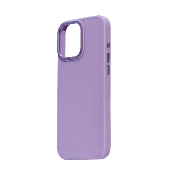 IP16 PRO MAX Silicone Leather Case: Purple