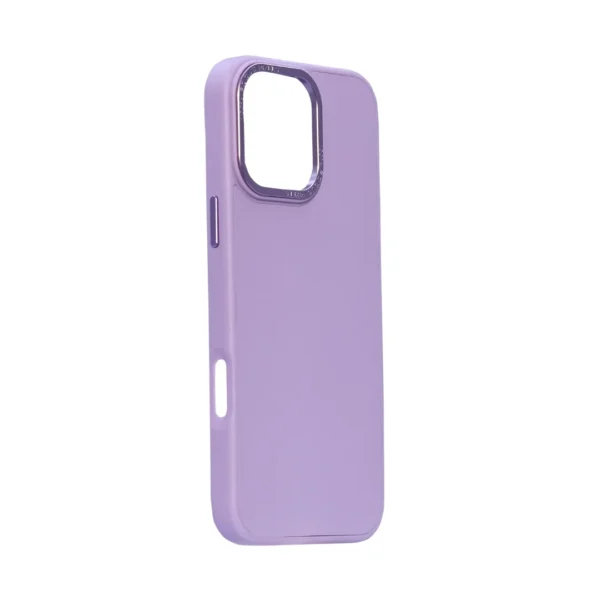 IP16 PRO MAX Silicone Leather Case: Purple