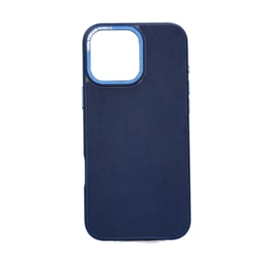 IP16 PRO MAX Silicone Leather Case: Blue